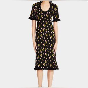 NWT Betsey Johnson Beautiful Pink Floral Glo dress Sz Small